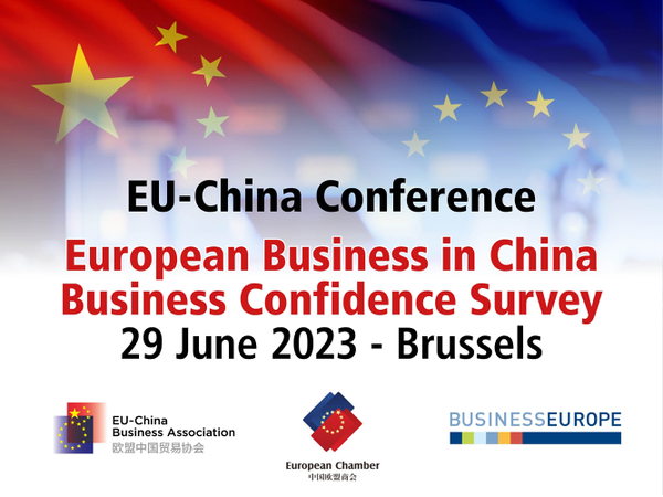 EU-China Conference: European Business in China Business Confidence Survey – 29 June 2023 – Brussels