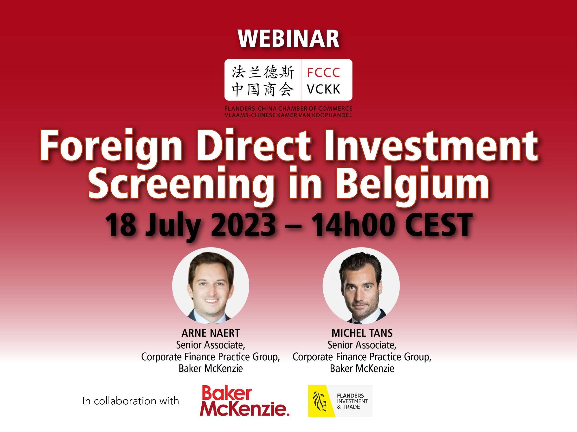 Webinar: Foreign Direct Investment Screening in Belgium - 18 July 2023 - 14h00 CEST