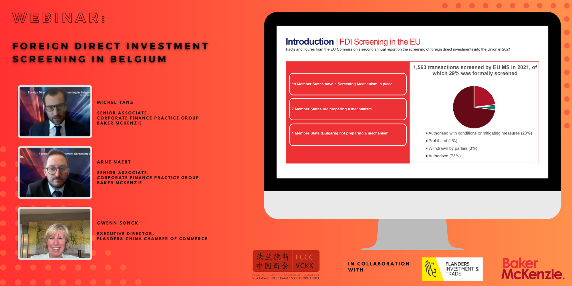 Webinar: Foreign Direct Investment Screening in Belgium – 18 July 2023