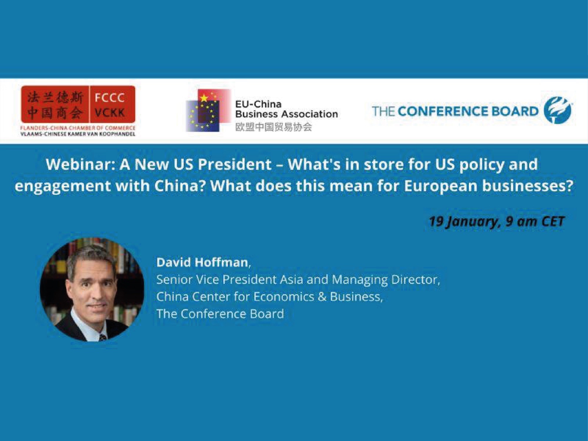 Webinar: A New US President - What's in store for US policy and engagement with China? What does this mean for European Businesses?
