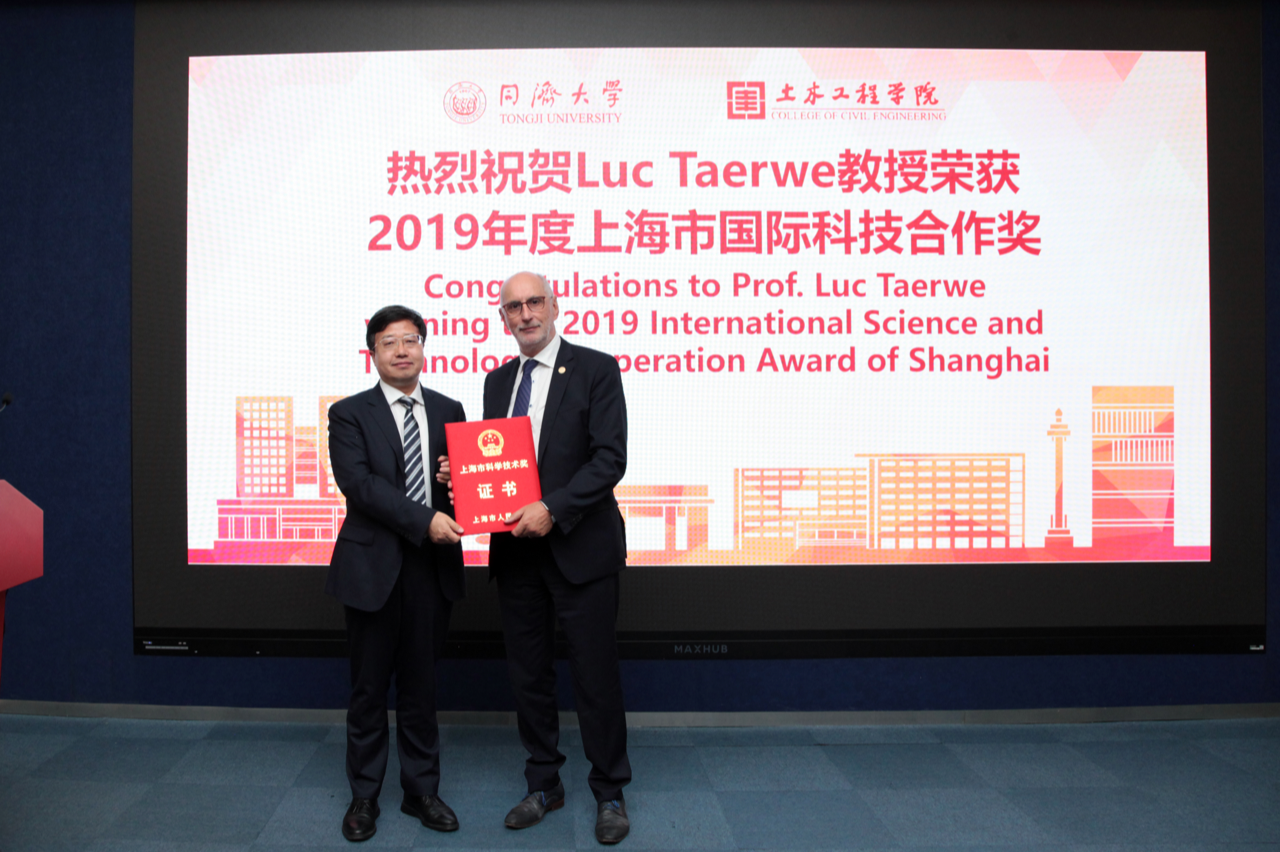 International Award for Prof. Luc Taerwe