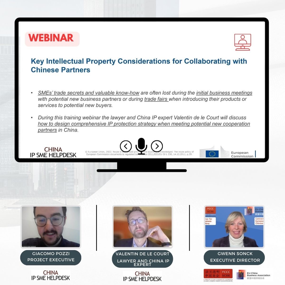 Webinar: Key intellectual property considerations for collaborating with Chinese partners – 12 December 2023