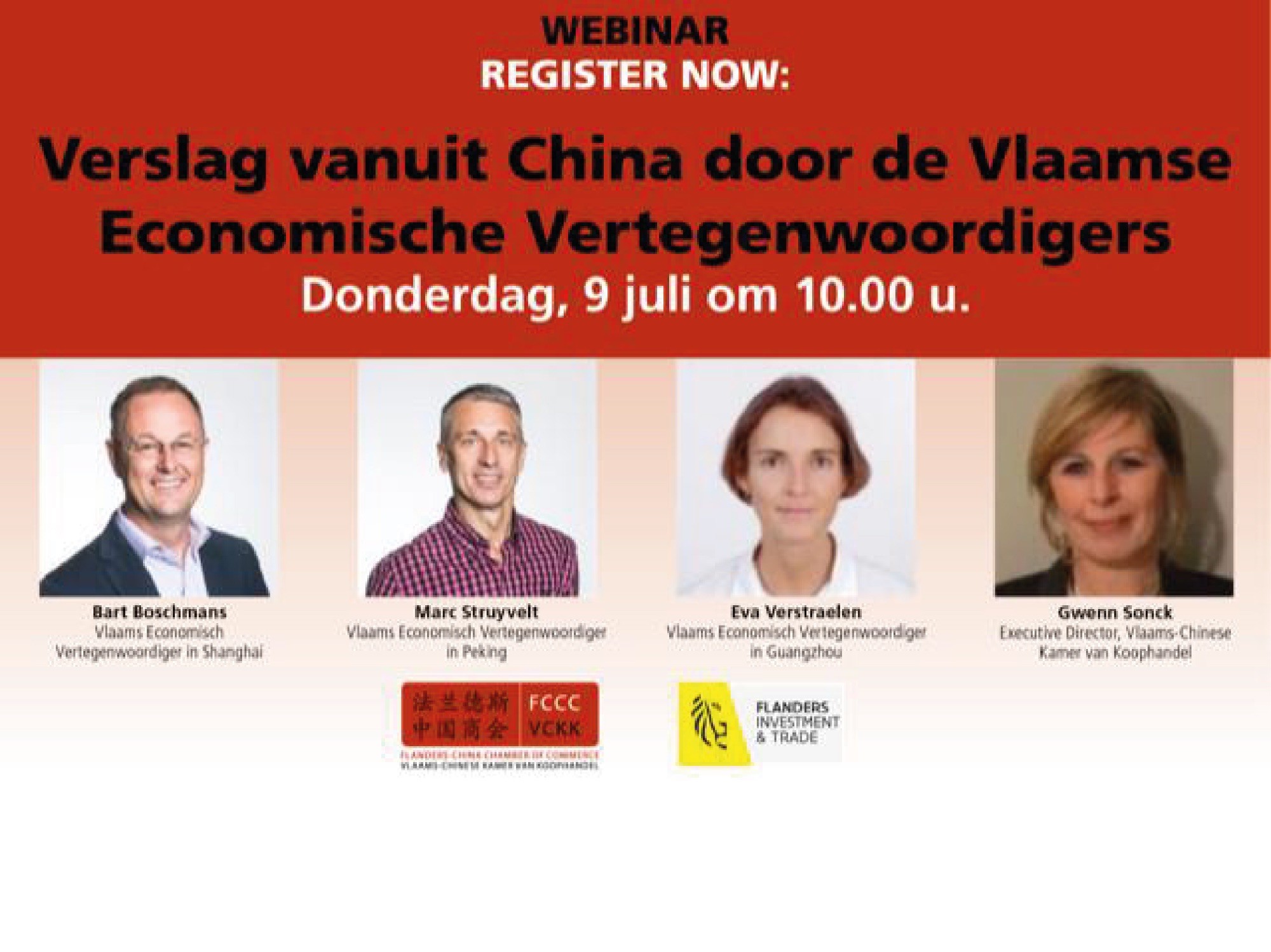 Webinar: Verslag vanuit China door de Vlaamse economische vertegenwoordigers