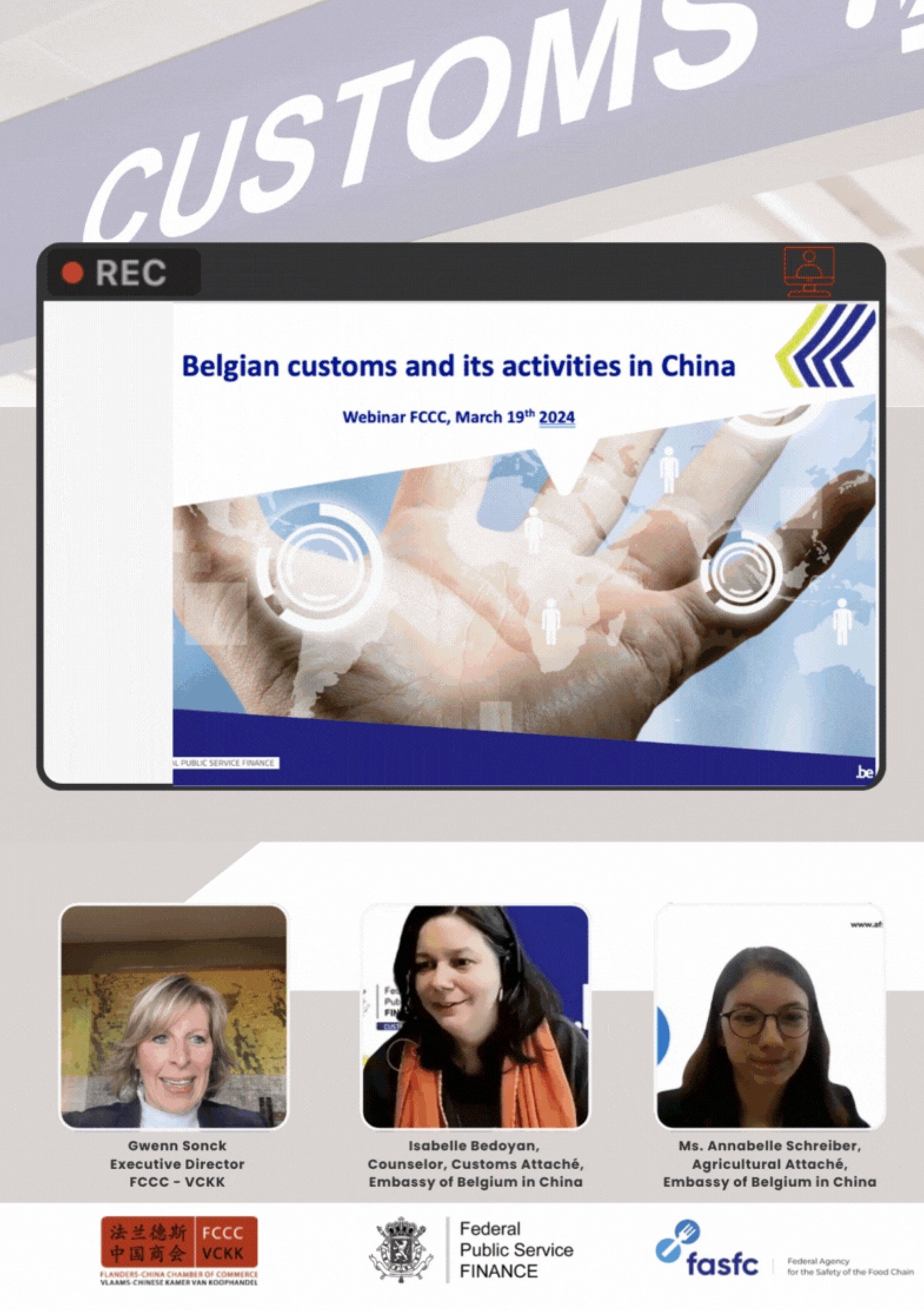 Webinar: Belgian Customs and its activities in China – 19 March 2024