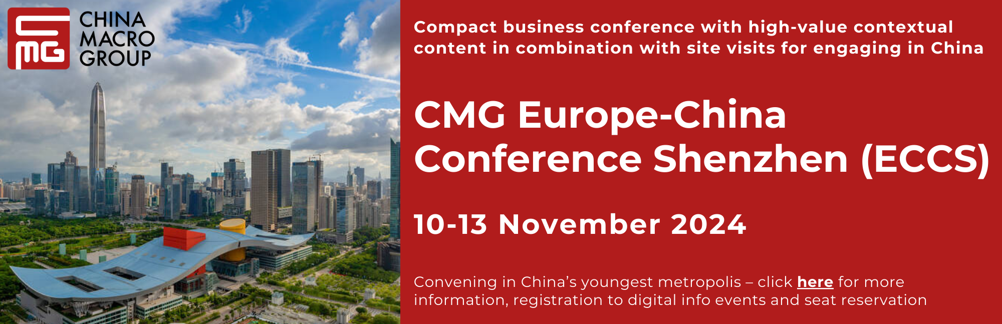 CMG Europe-China Conference Shenzhen (ECCS) - 10-13 November 2024 – Shenzhen, China