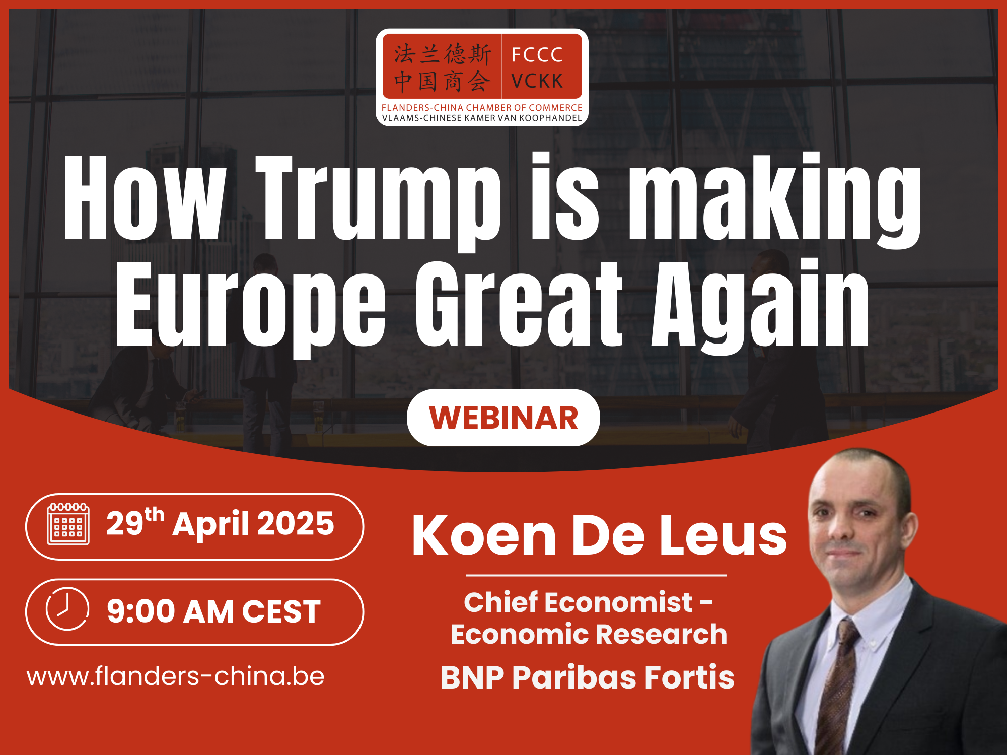 Webinar: “How Trump is Making Europe Great Again” – 29 April 2025