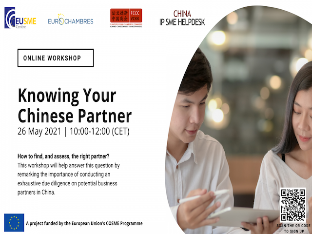 Webinar: “Knowing Your Chinese Partner” - May 26, 2021, 10 am – 12 am
