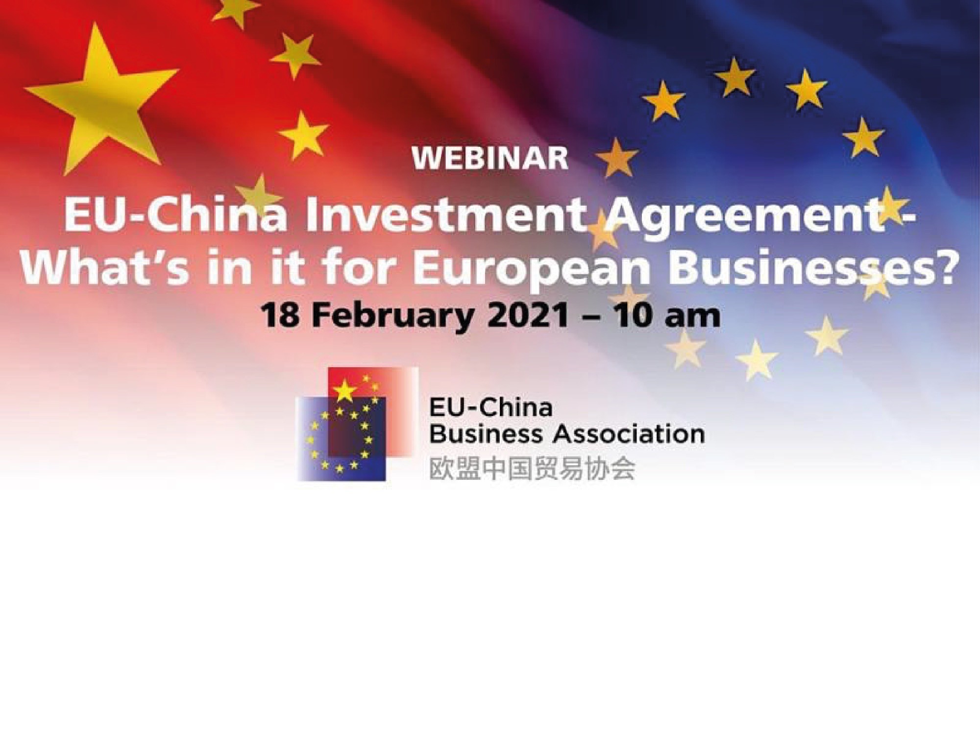 Webinar: EU-China Investment Agreement: What's in it for European Businesses?