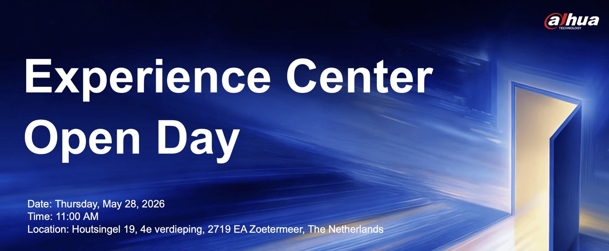 Visit to Dahua’s Experience Center – 28 May 2026 - Zoetermeer, The Netherlands