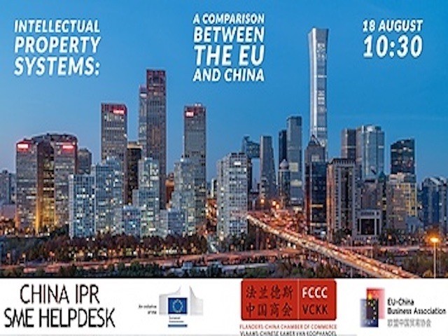 Webinar: “Intellectual Property Systems: A comparison between the EU and China” August 18, 2021